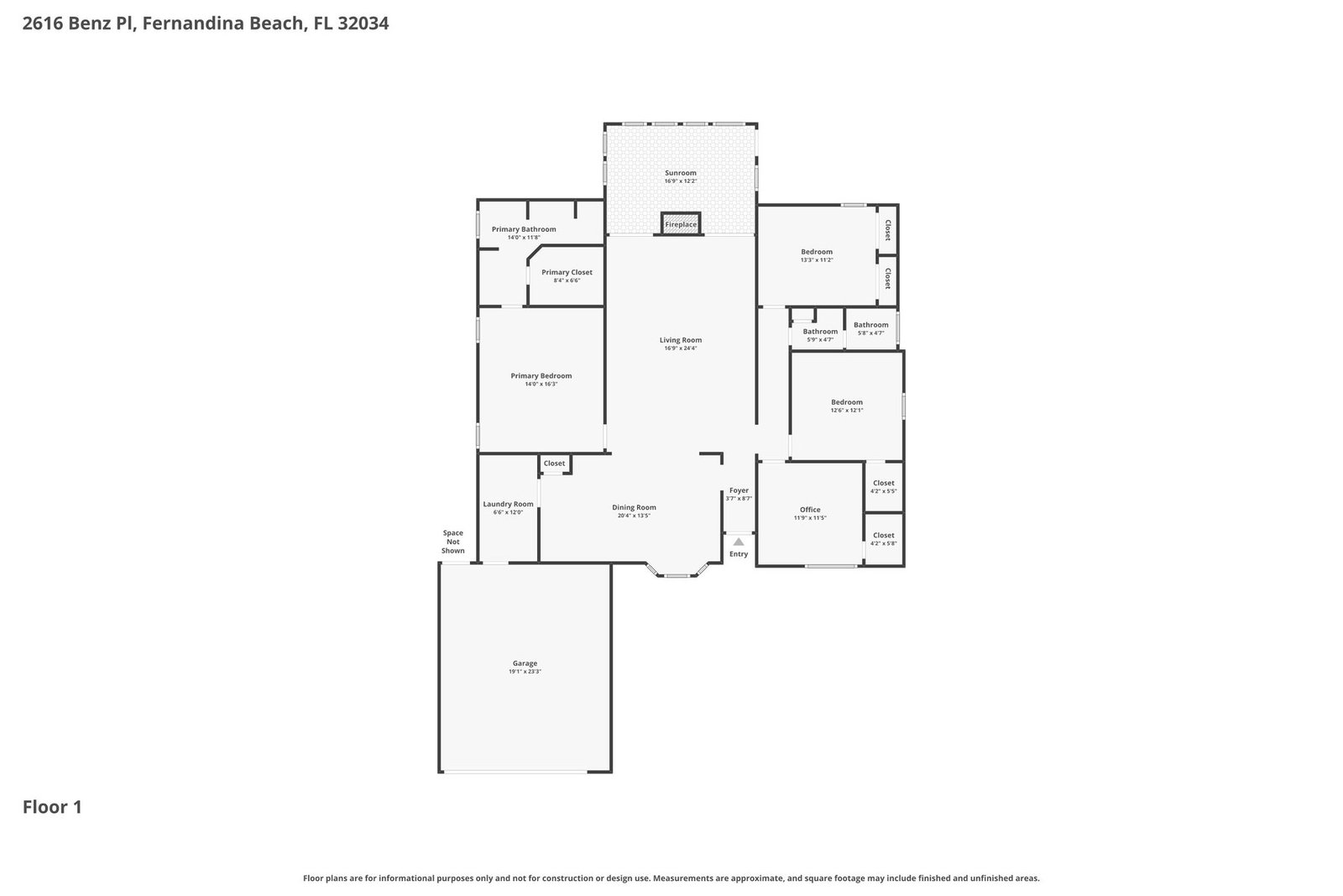 Architectural Floor Plan - 2616 Benz Place