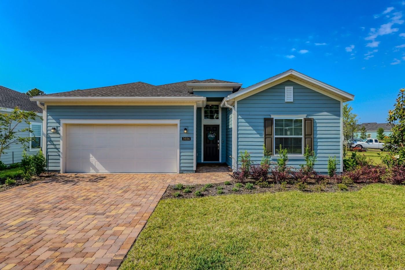Single-family luxury home architecture in Bartram Park